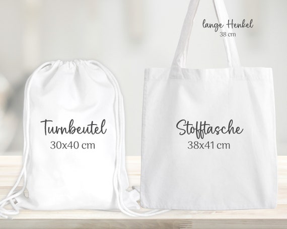 Stoffbeutel Turnbeutel Rucksack, Kindergartentasche Mit Name