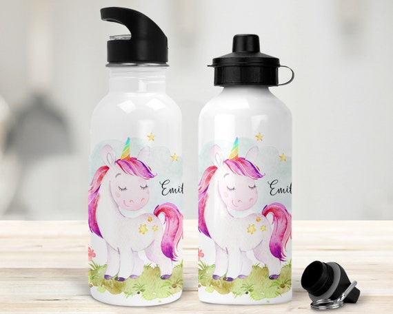 Trinkflasche Einhorn Personalisiert, Kinderflasche Flasche Mit Namen