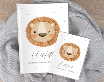 U-Heft & Impfpass-Hülle, personalisiert Löwe