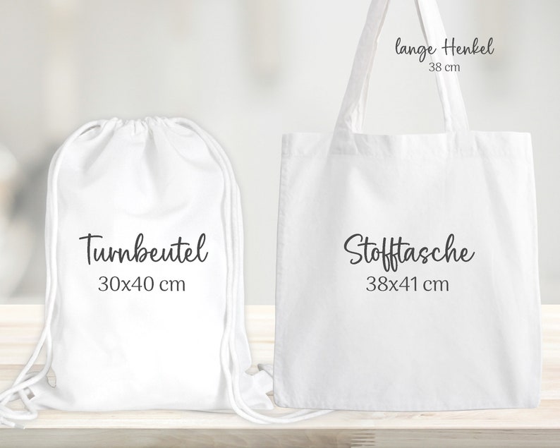 Stoffbeutel Turnbeutel Rucksack, Kindergartentasche mit Name personalisiert Pferd Bild 2