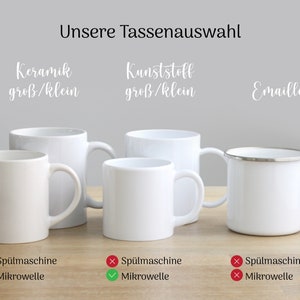 Tasse Kindertasse Emaille Kunststoff Keramik Becher personalisiert, skandinavisch Waldtiere image 4