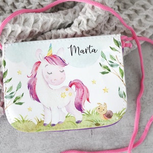 Brustbeutel für Kinder personalisiert Einhorn