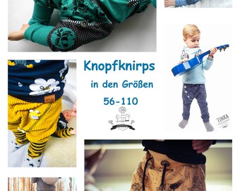 Ebook cool pants "Knopfknirps" in sizes 56-110