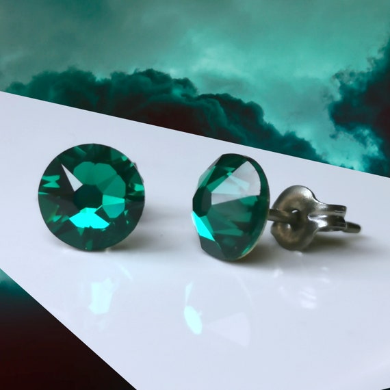 Coloured stud earrings deals