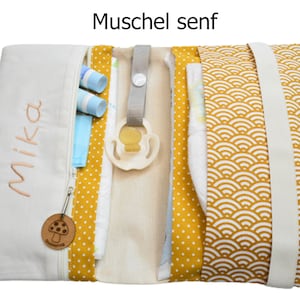 Windeltasche mit Namen senf