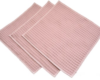 Dishcloths waffle pique cleaning cloths, washable, sustainable