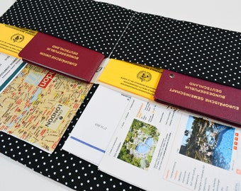 Reiseetui  Reisepasshülle für viele Unterlagen / versandfertig