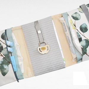 Windeltasche mit 3 Seiten XXL Wickeltasche Wickelunterlage