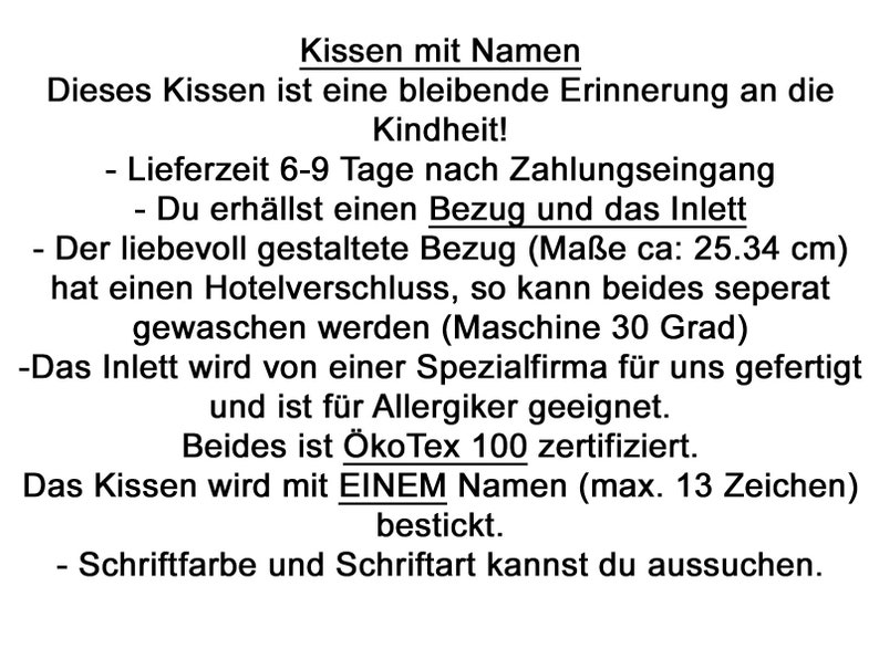 Kissen mit Namen Bild 7