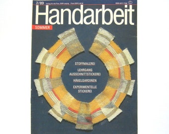 HANDARBEIT Heft 2/1989 - Anleitung Handarbeiten Nähen Stricken Sticken Häkeln