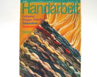 HANDARBEIT Heft 3/1987 - Anleitung Handarbeiten Nähen Stricken Sticken Häkeln