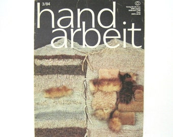 HANDARBEIT Heft 3/1984 - Anleitung Handarbeiten Nähen Stricken Sticken Häkeln