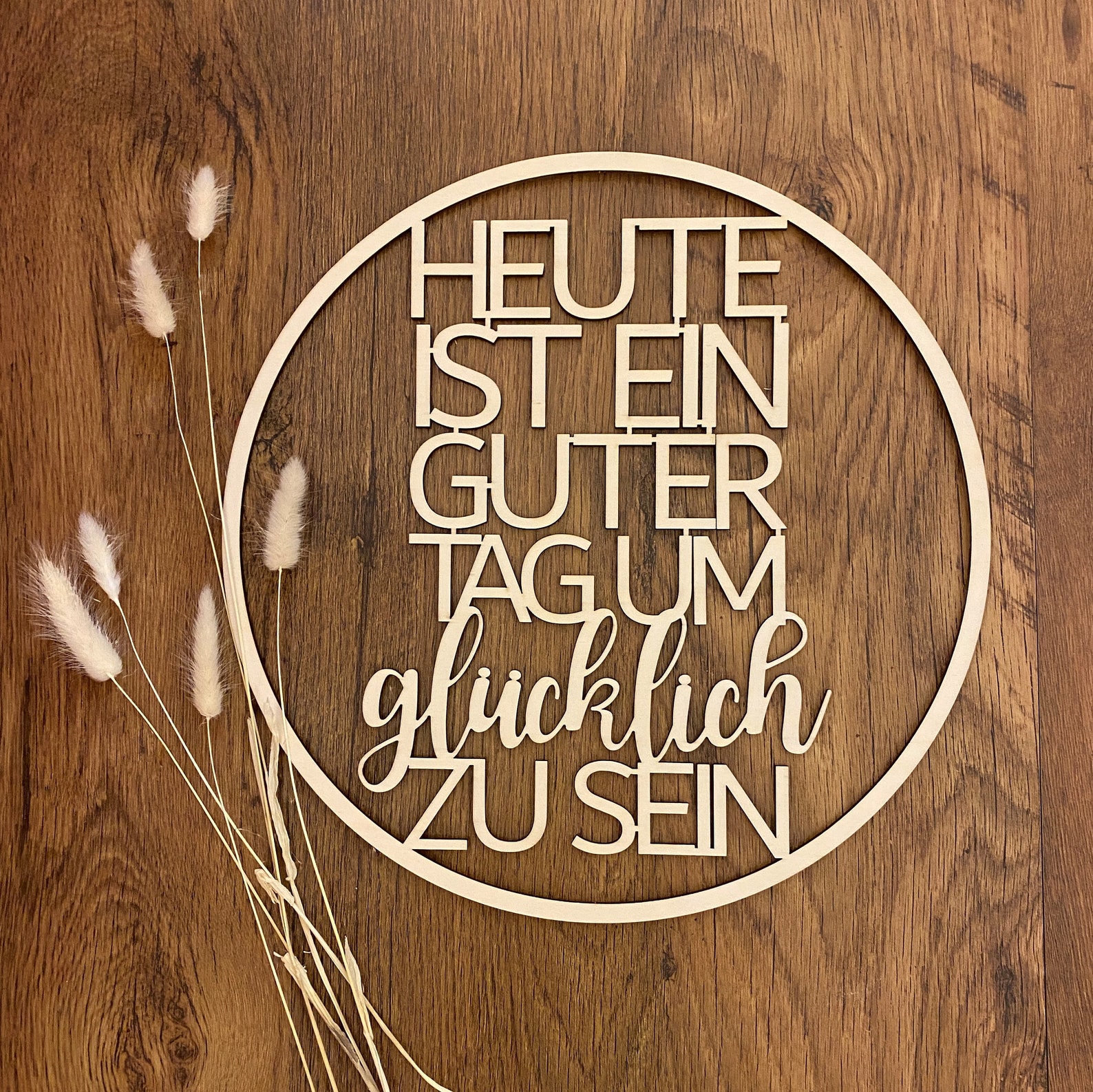 Schriftzug Heute ist ein guter Tag um glücklich zu Etsy