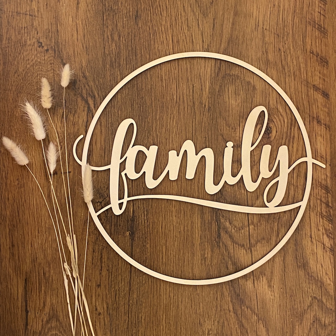 Schriftzug Family aus Holz 40x40cm Etsy