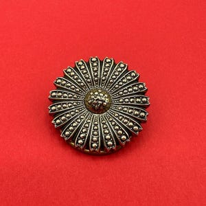ひまわりのドレスクリップ、スカーフクリップ、ビンテージクリップ、スカーフクリップ、シルクスカーフ、クリップ留めのブローチ