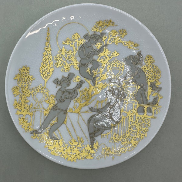 ROSENTHAL Sammelteller Wandteller Serenade Motiv III. von Björn Wiinblad