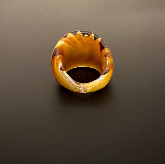 Murano glass ring particularly beautiful decorati… - image 7