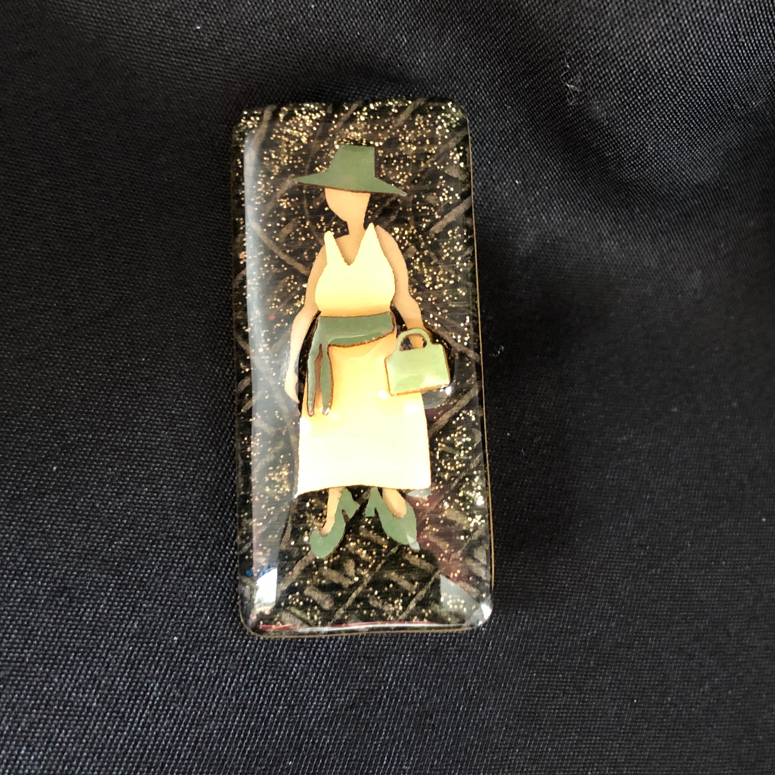 Women Brooch Woman Pins by Lucinda Lucite Brooch Woman With Etsy UK