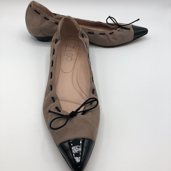 Leder Ballerina Schuhe