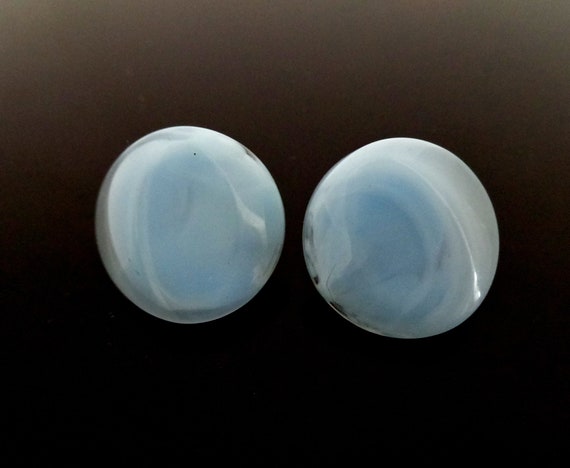 Super beautiful light blue white marbled vintage 1