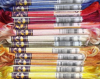 DMC Mouline Color Variations DMC Floss Cotton Embroidery Thread Cross Stitch DMC Color Variations Floss, Color - You Choose