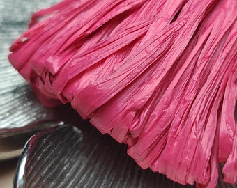 Raffia Pearl Finish, Pink Color, 5 mm width