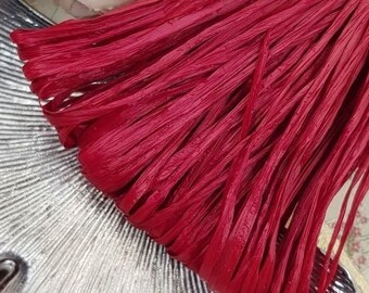 Raffia Matt Finish, Lipstick Red Color, 5 mm width