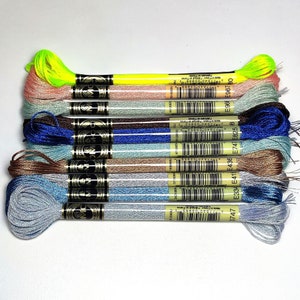 DMC Light Effects/Metallic Thread, Cross Stitch & Light Effects Embroidery Floss, DMC Embroidery Metallized Mouline, Color You Choose image 2