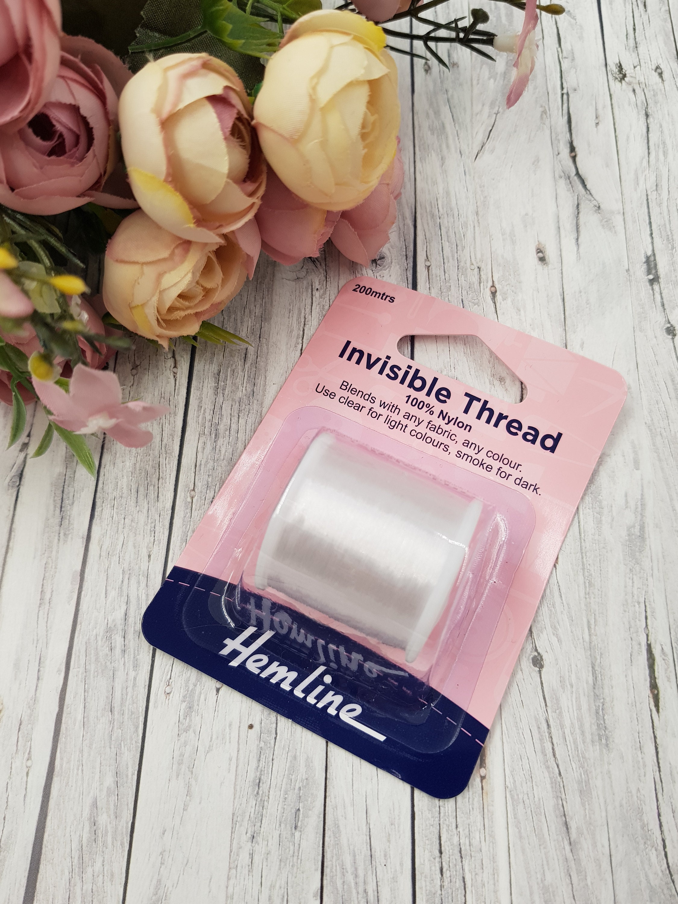 Invisible Thread for Sewing, 150 Yard on Spool, Dritz Invisible Thread, 