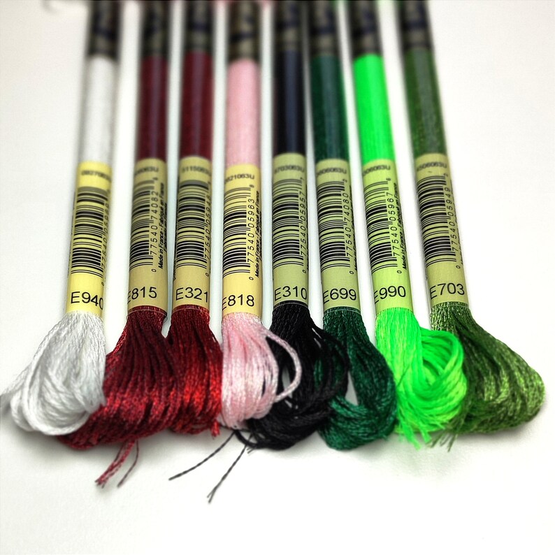 DMC Light Effects/Metallic Thread, Cross Stitch & Light Effects Embroidery Floss, DMC Embroidery Metallized Mouline, Color You Choose image 5