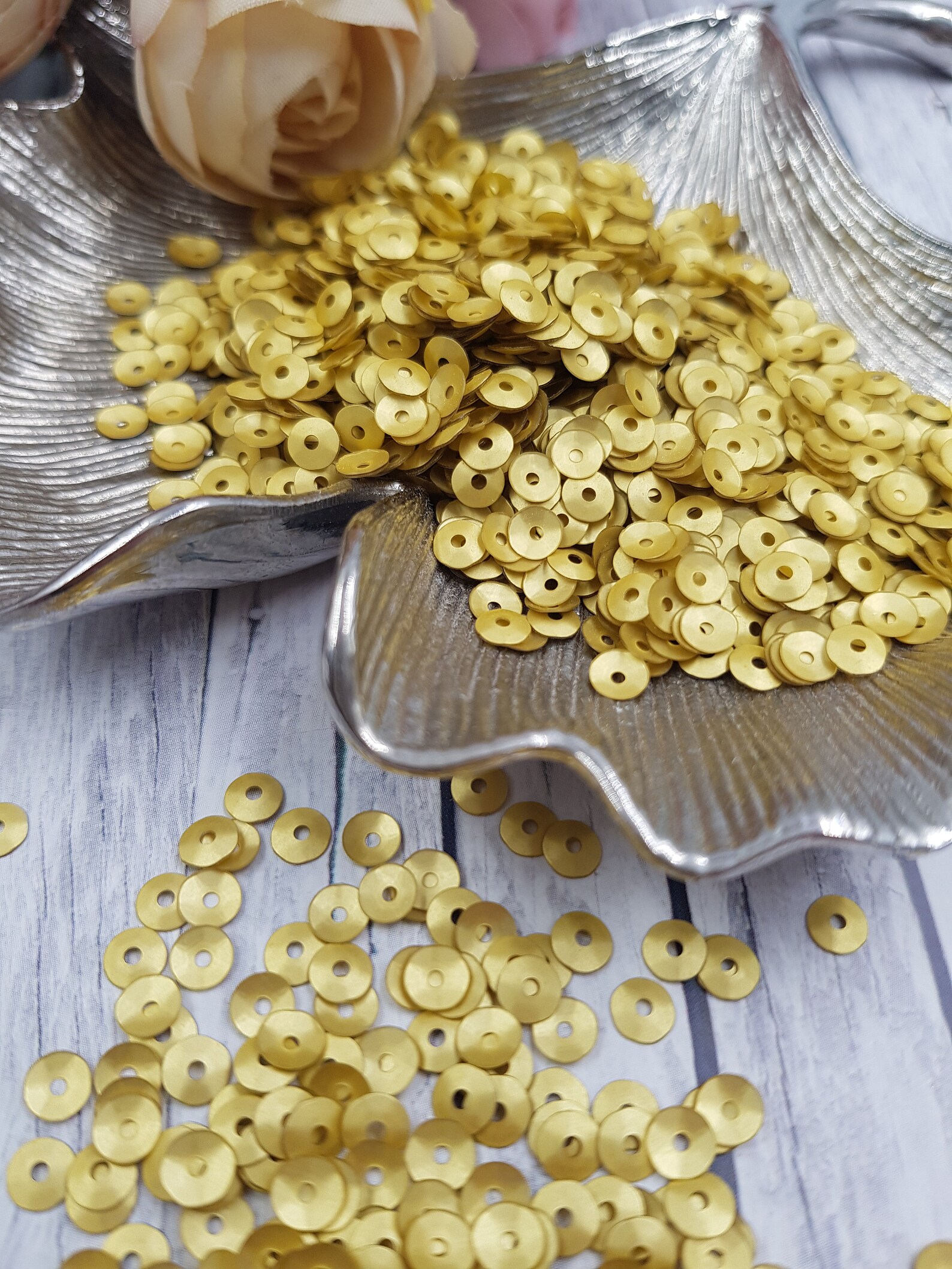 Loose Cup Sequins Italian Premium Quality Paillettes Satin Etsy UK