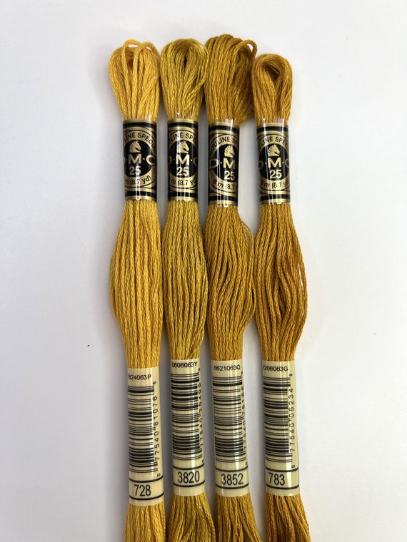  DMC Embroidery Floss, Cotton, 3852 Yellow, 8 m : Arts, Crafts &  Sewing