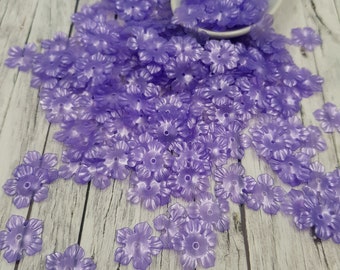 Paillettes fantaisie, Pailettes, Paillettes Fleurs violettes, Paillettes 14 mm Made in France