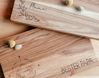 Schneidebrett / Servierbrett Eiche