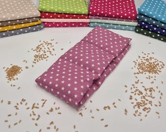 Dinkelkissen / Körnerkissen XS - XL mit 2-6 Kammern personalisierbar / Wunschfarbe 18 Farben