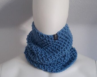 Snood Winter III (100% wool, light blue)