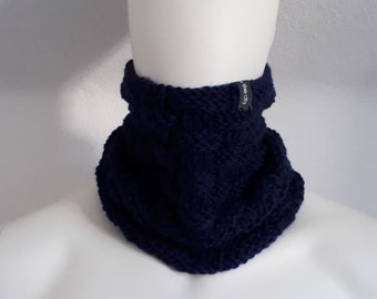 Snood Winter I (100% Wolle, marine)