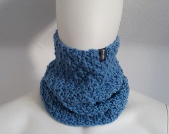 Snood Winter II (100% wool, light blue)