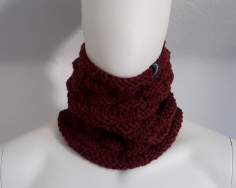 Snood Winter I (100% wool, rust)