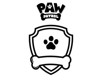 Paw patrol logo svg | Etsy