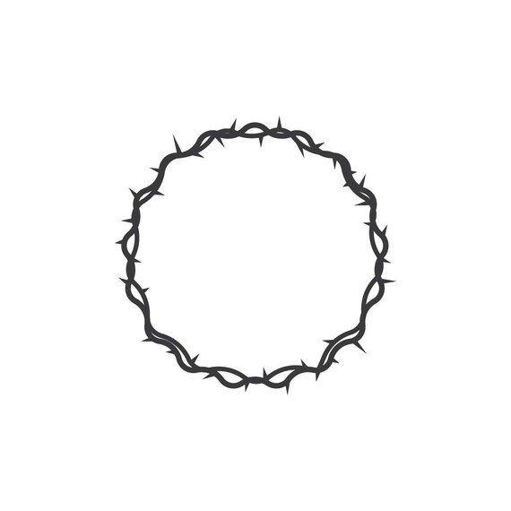 Download Thorns crown svgcrown thorns silhouettethorns circuit cut.