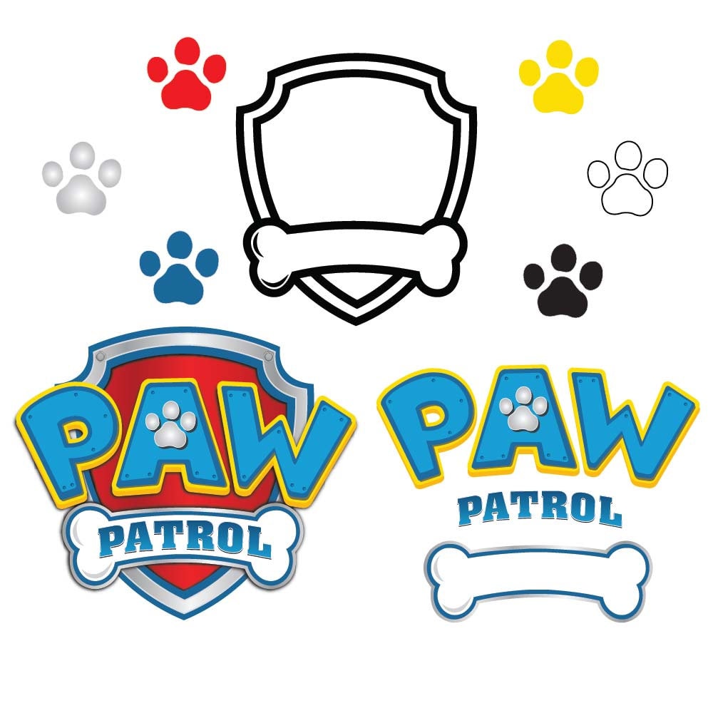 free paw patrol emblem svg