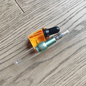 St Penpps 1 Stück KS Transparent Kunststoff Füllfederhalter Eyedrop Tasche Mini Pen F Nib Schreibgeschenk