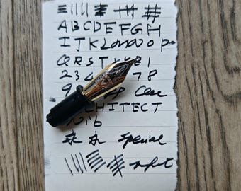 Handmade Ground B Two Tones Architect Nib Units For Junlai 930 Fountain Pen