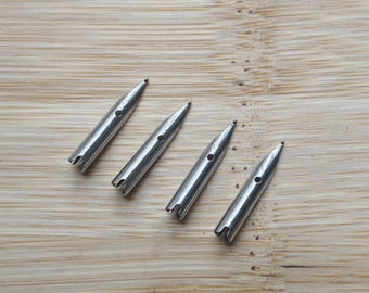 4 puntas de pluma estilográfica Bobby Little Bent de 0,6-1,2 mm