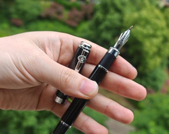 Duke Fountain Pen Converter Filler: Fude Nib With Three Tines Version