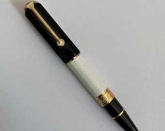 St Penpps Lemon M5 Panda Pattern Piston Fountain Pen EF/F/Architect/Naginata togi Nib Writing Luxury Stationery Gift