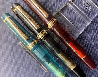 St Penpps Junlai 630 Seal Version Translucent Fountain Pen: 0.5-0.7mm/Stub Nib