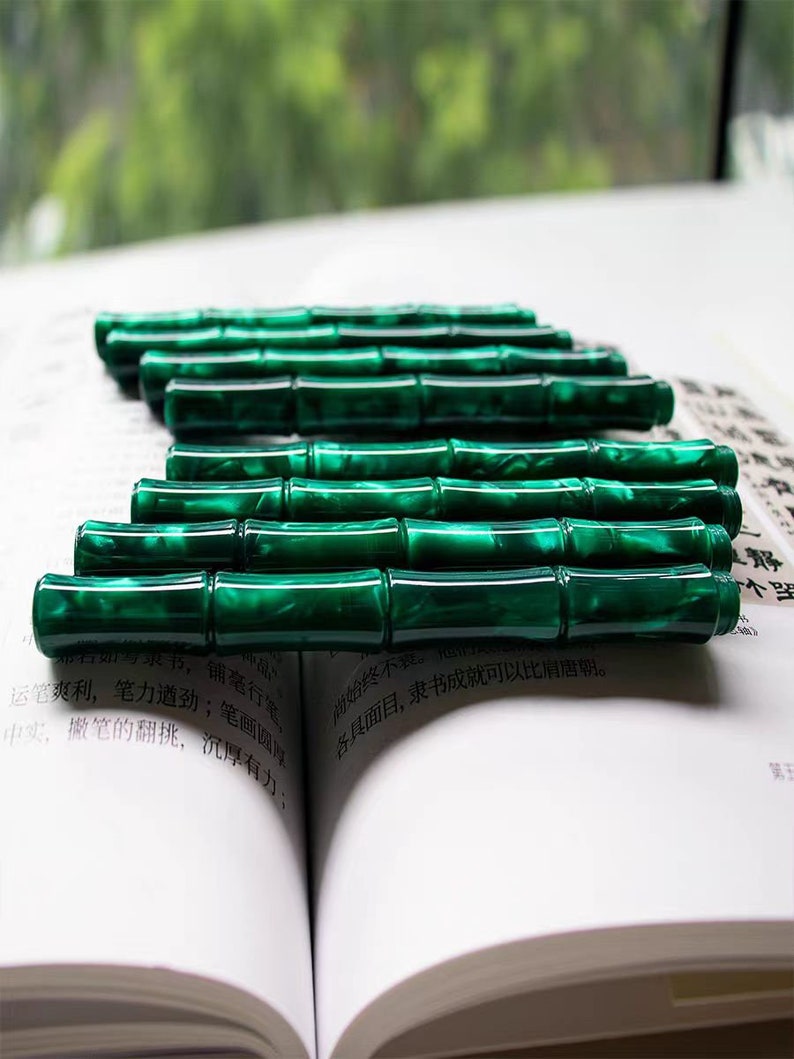 St Penpps Pocket Acrylic Fountain Pen: EF/F/M/Fude/Stub/Architect Nib, Converter Filler image 1