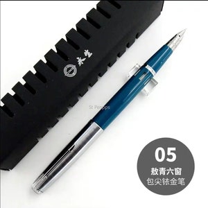 Pluma estilográfica St Penpps 601A Vacumatic, tipo pistón, tinta, tapa plateada, punta F/M/Fude, papelería comercial, suministros escolares y de oficina